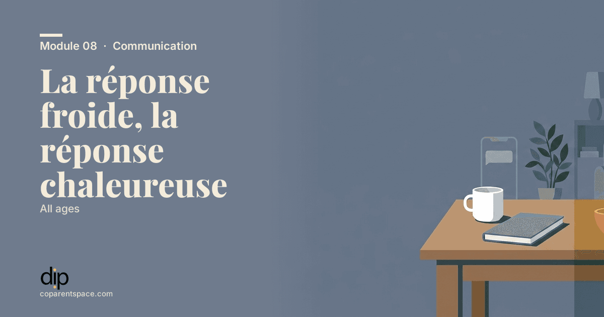 La réponse froide, la réponse chaleureuse