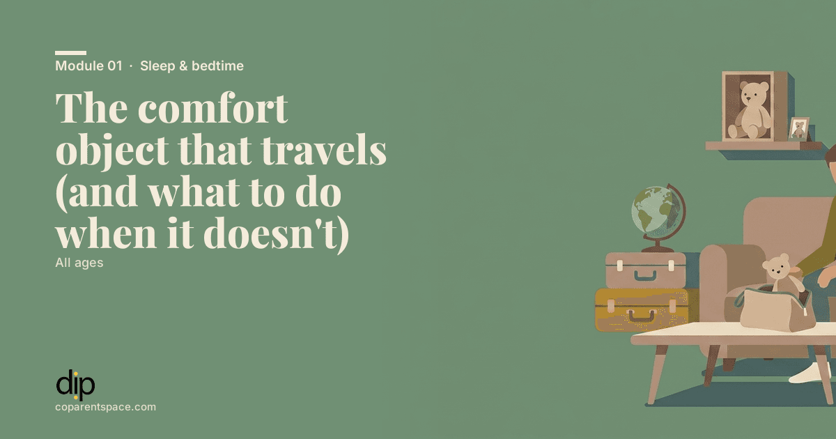 The comfort object that travels (and what to do when it doesn't)