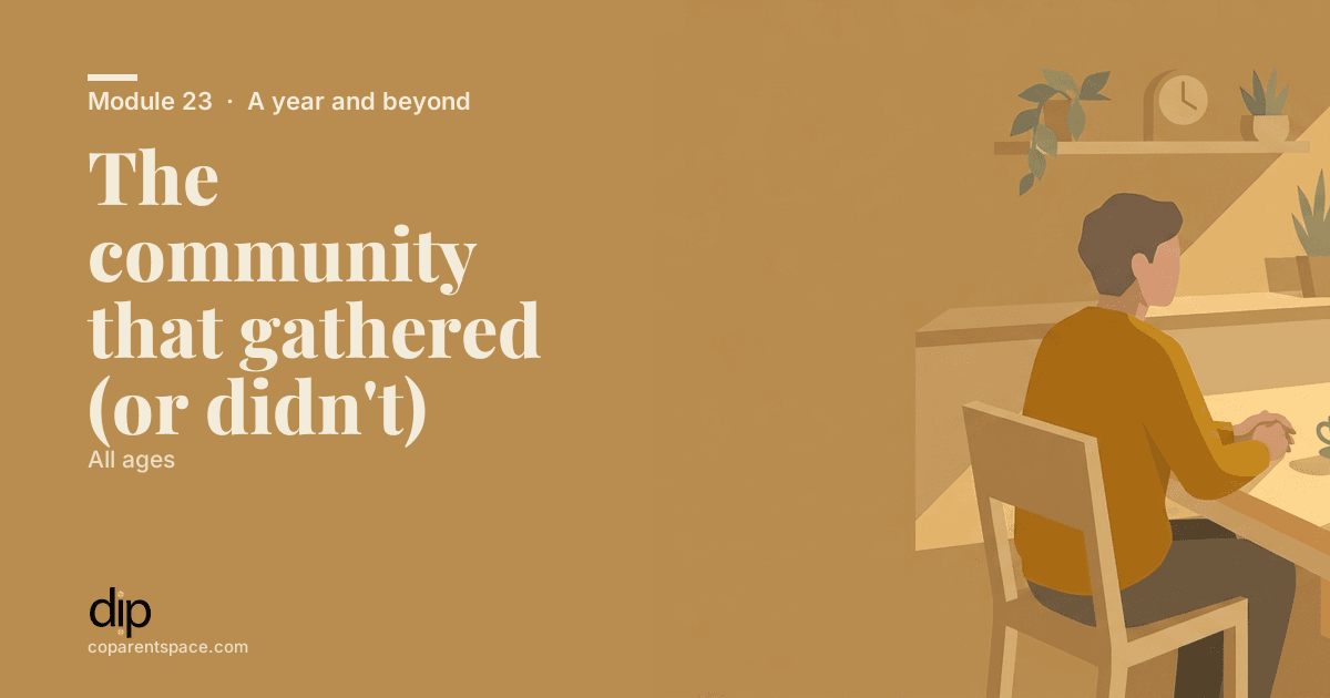 The community that gathered (or didn't)