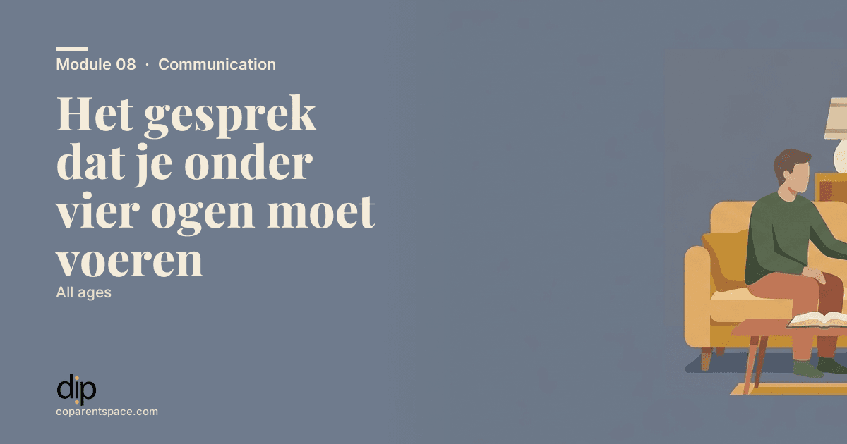 Het gesprek dat je onder vier ogen moet voeren