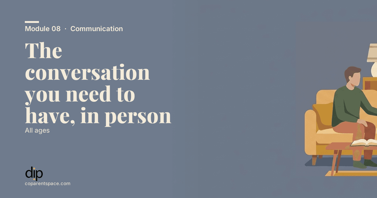 The conversation you need to have, in person