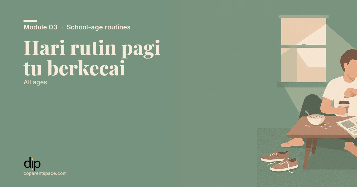 Hari rutin pagi tu berkecai