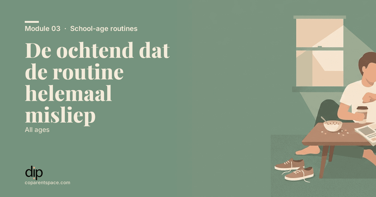 De ochtend dat de routine helemaal misliep