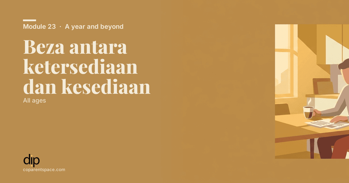 Beza antara ketersediaan dan kesediaan