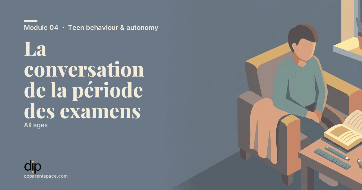 La conversation de la période des examens