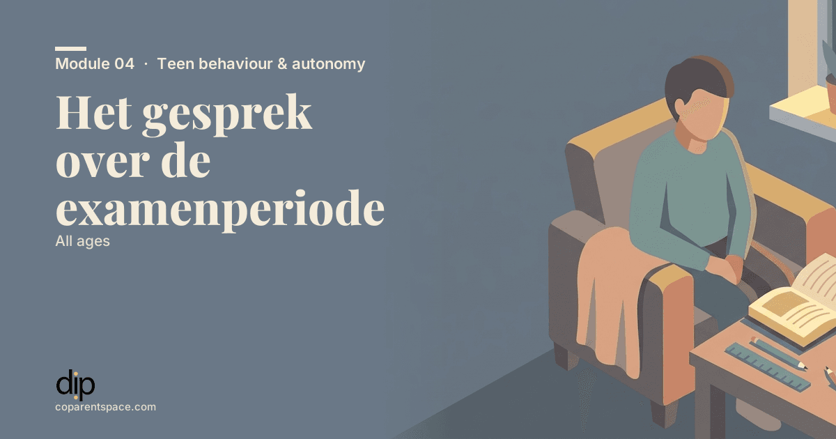 Het gesprek over de examenperiode