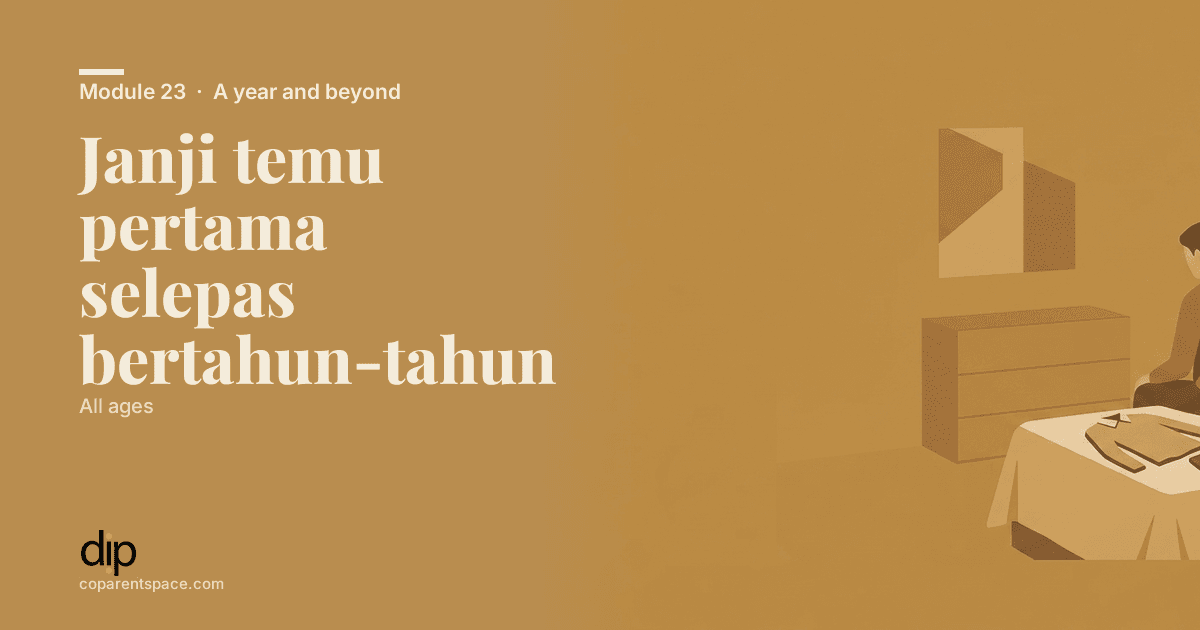 Janji temu pertama selepas bertahun-tahun