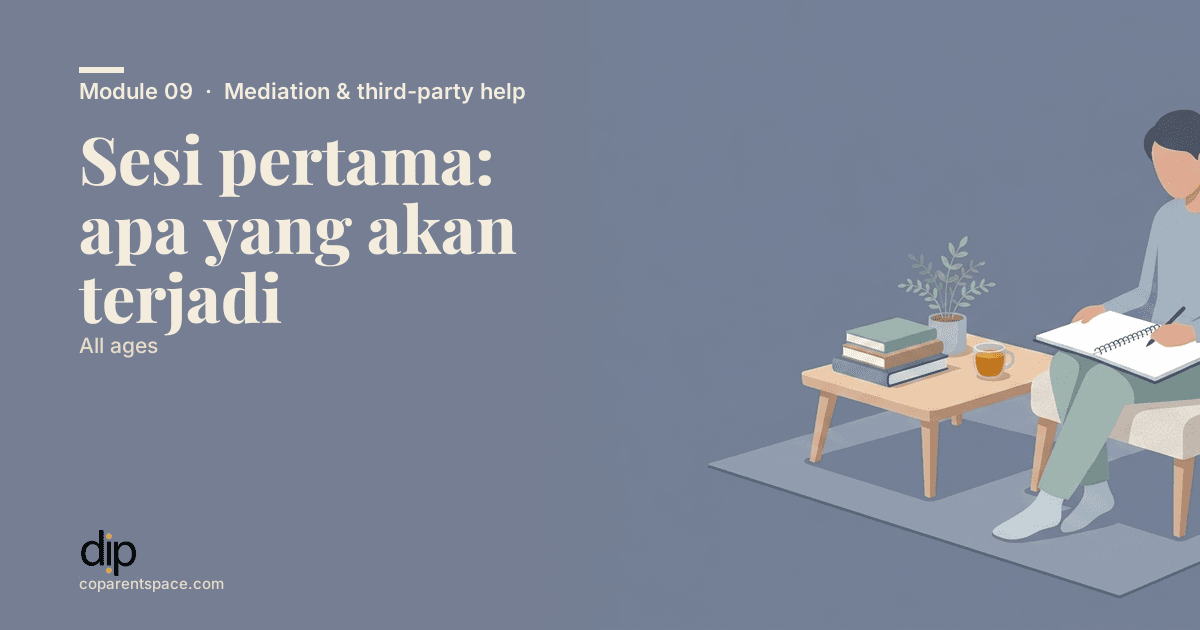 Sesi pertama: apa yang akan terjadi