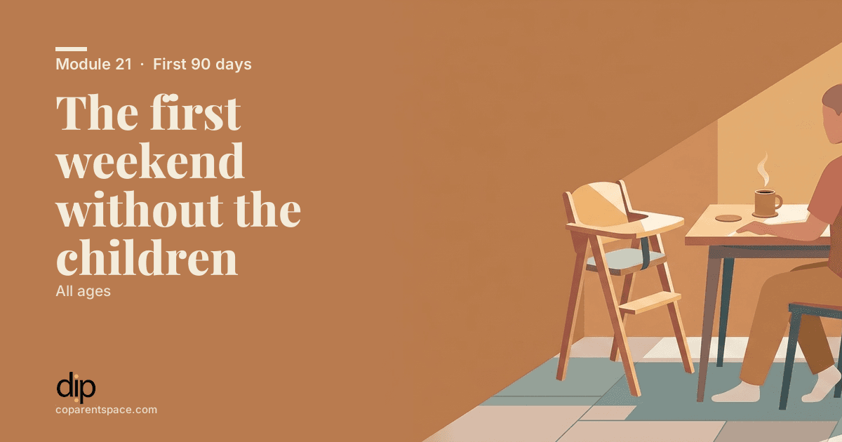 The first weekend without the children