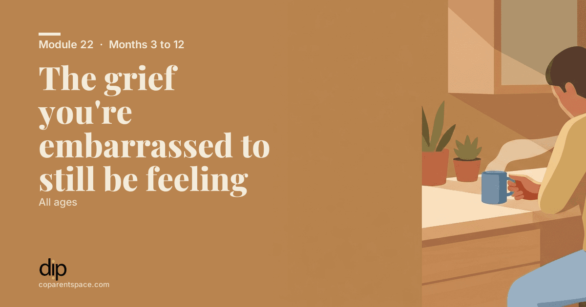 The grief you're embarrassed to still be feeling