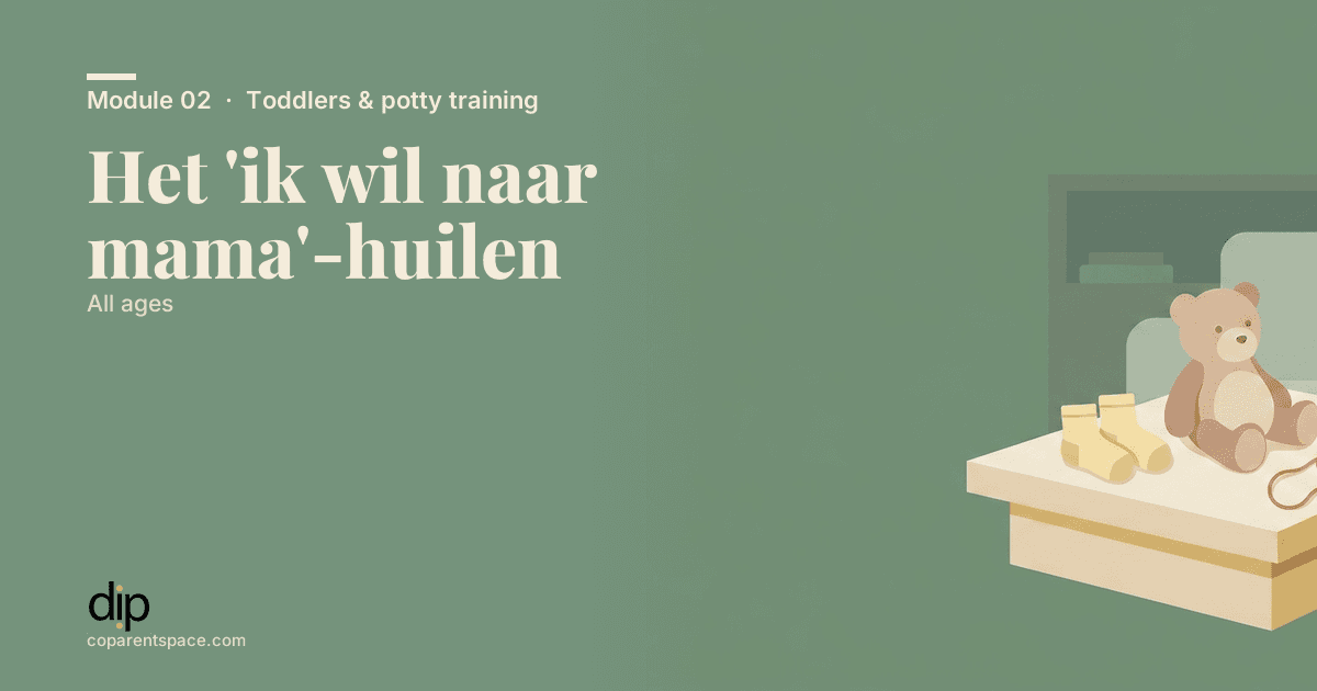 Het 'ik wil naar mama'-huilen