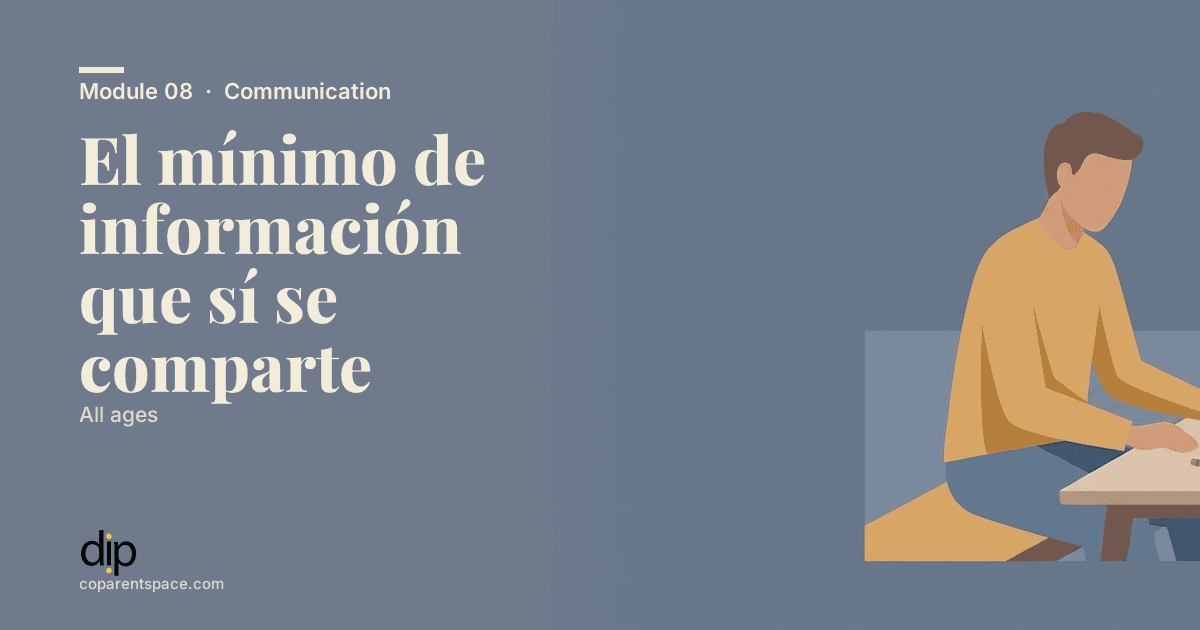 El mínimo de información que sí se comparte
