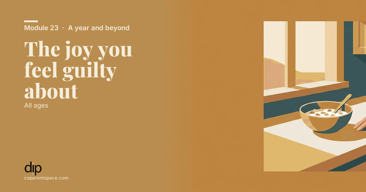 The joy you feel guilty about