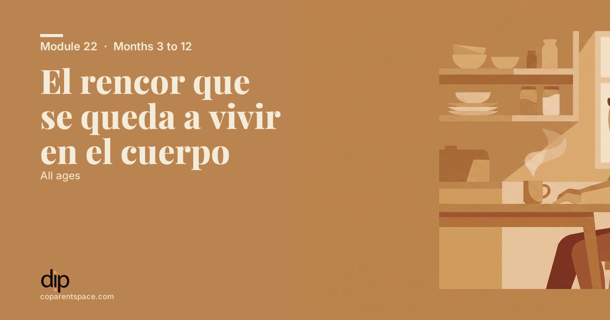 El rencor que se queda a vivir en el cuerpo