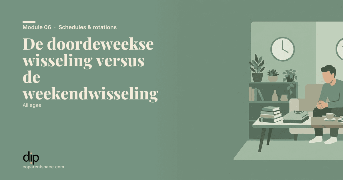 De doordeweekse wisseling versus de weekendwisseling