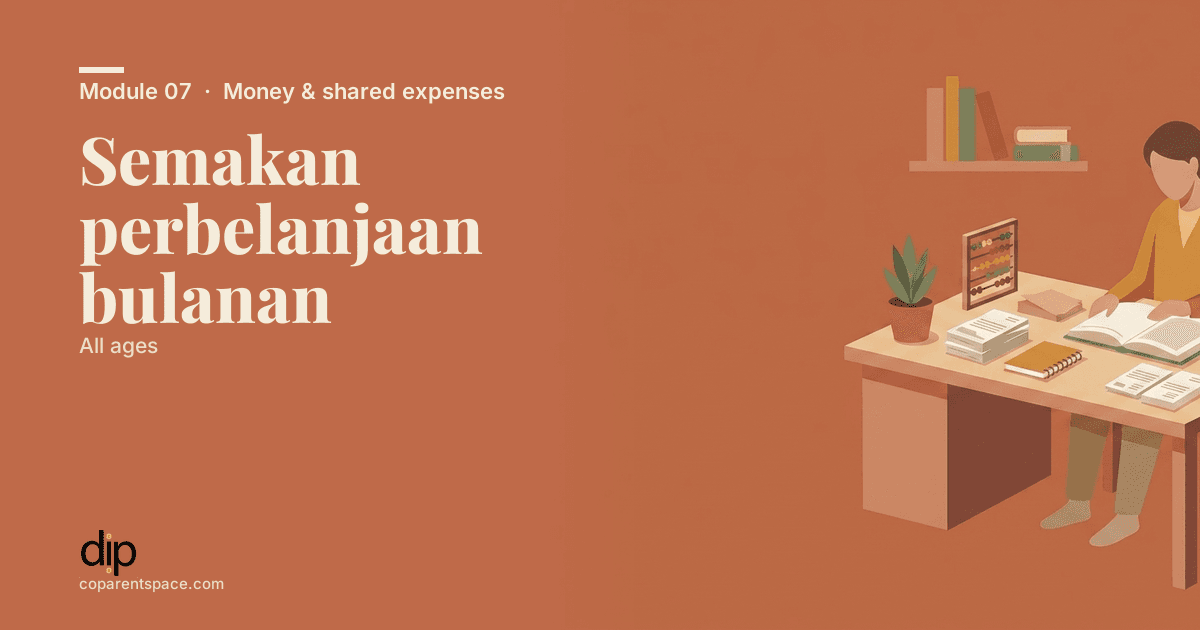 Semakan perbelanjaan bulanan