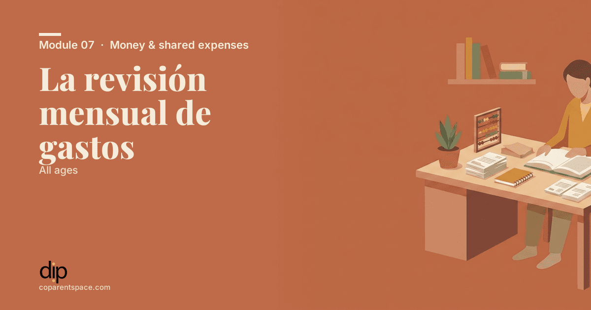 La revisión mensual de gastos