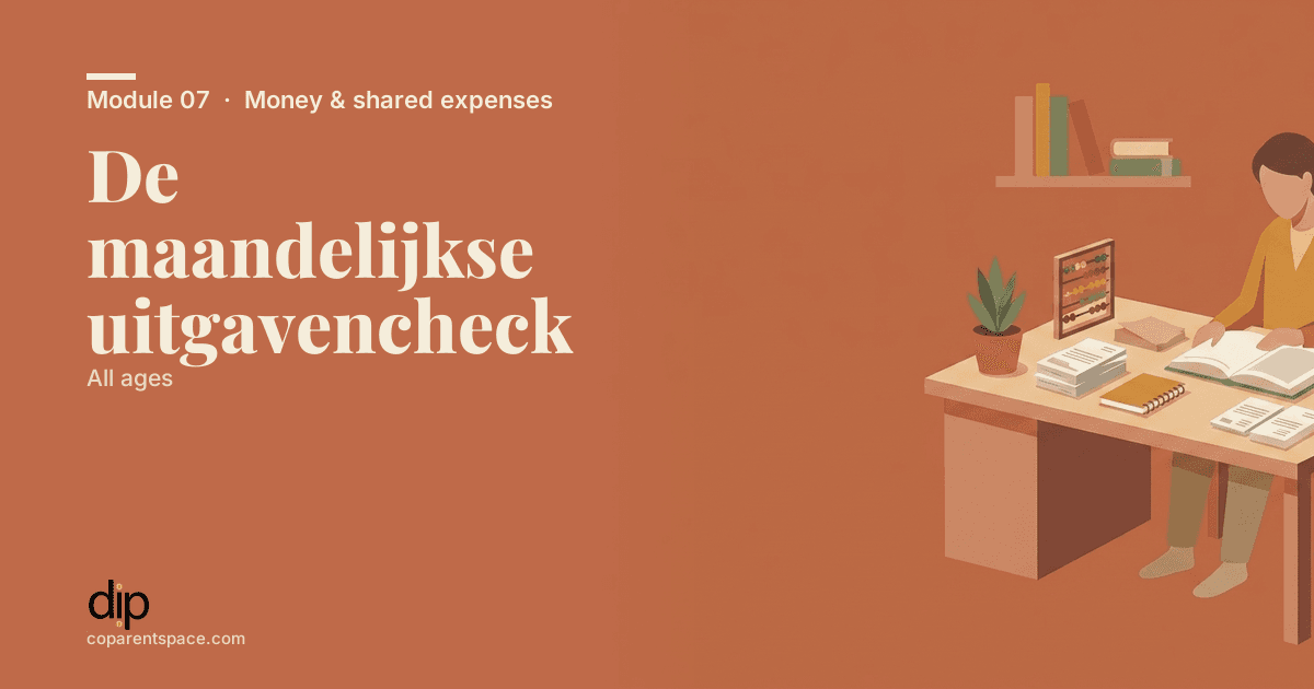 De maandelijkse uitgavencheck