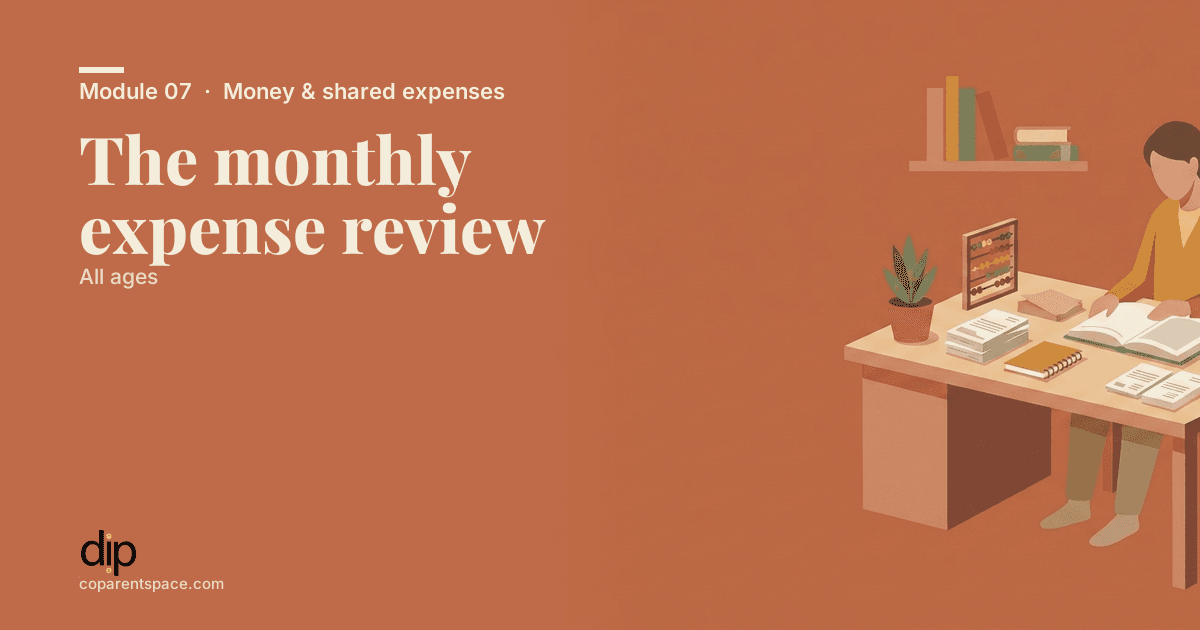 The monthly expense review