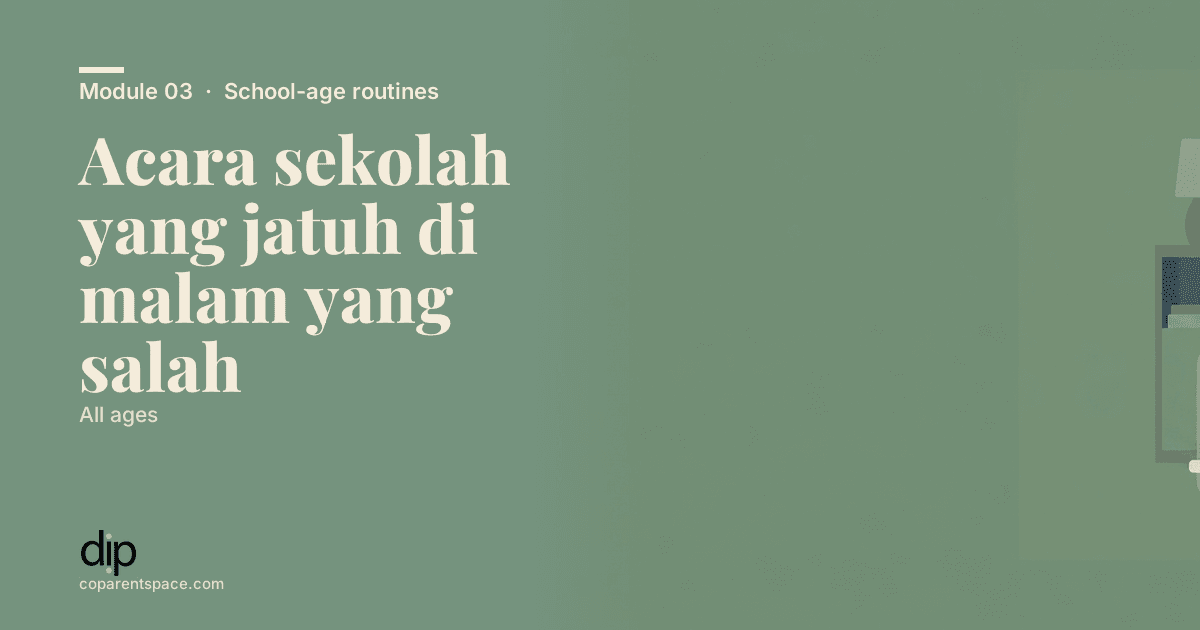 Acara sekolah yang jatuh di malam yang salah