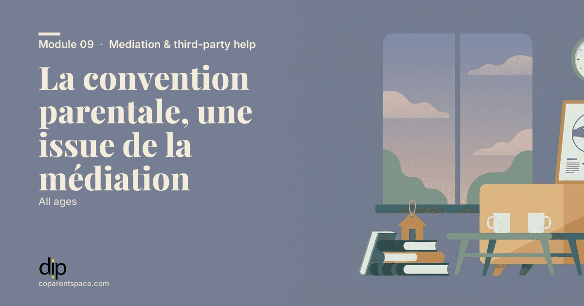 La convention parentale, une issue de la médiation