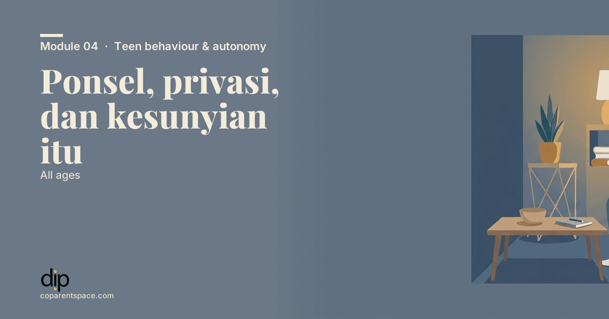 Ponsel, privasi, dan kesunyian itu