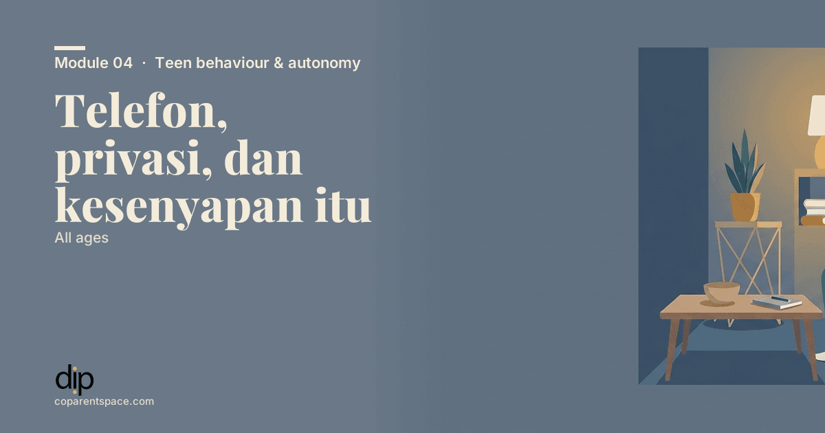 Telefon, privasi, dan kesenyapan itu