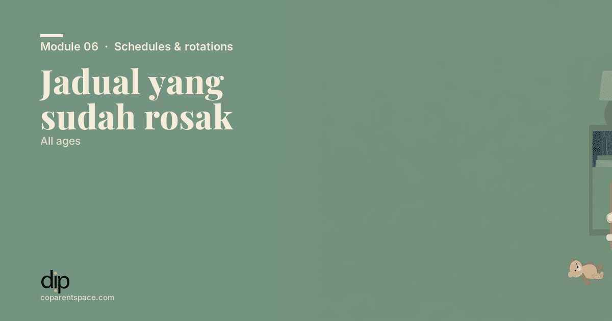 Jadual yang sudah rosak