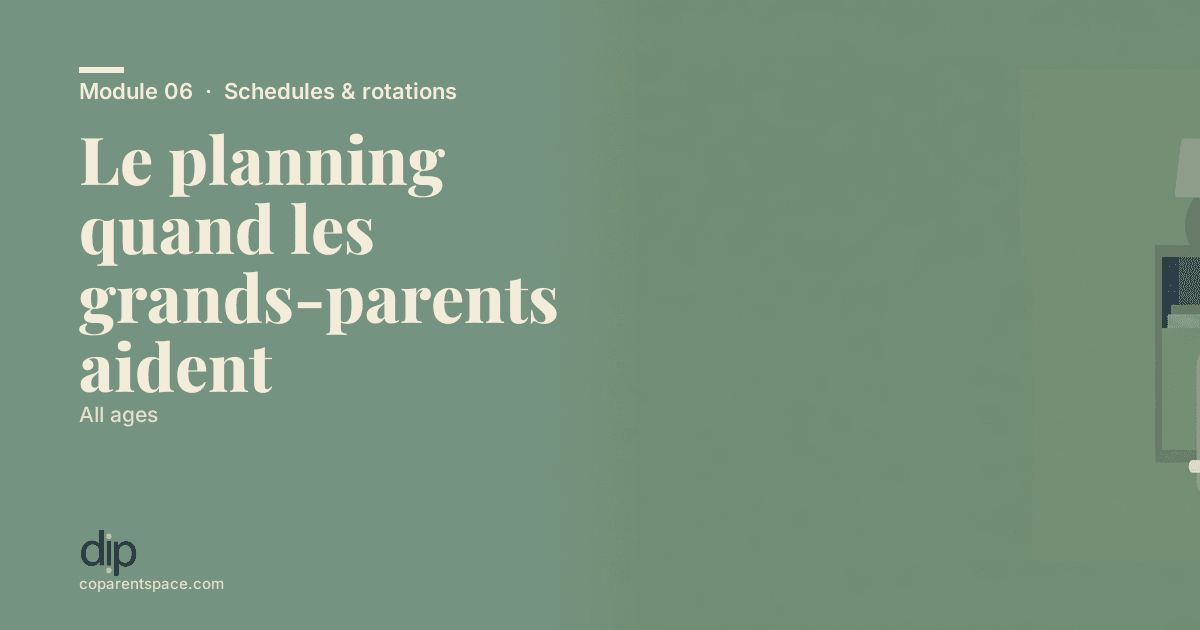 Le planning quand les grands-parents aident