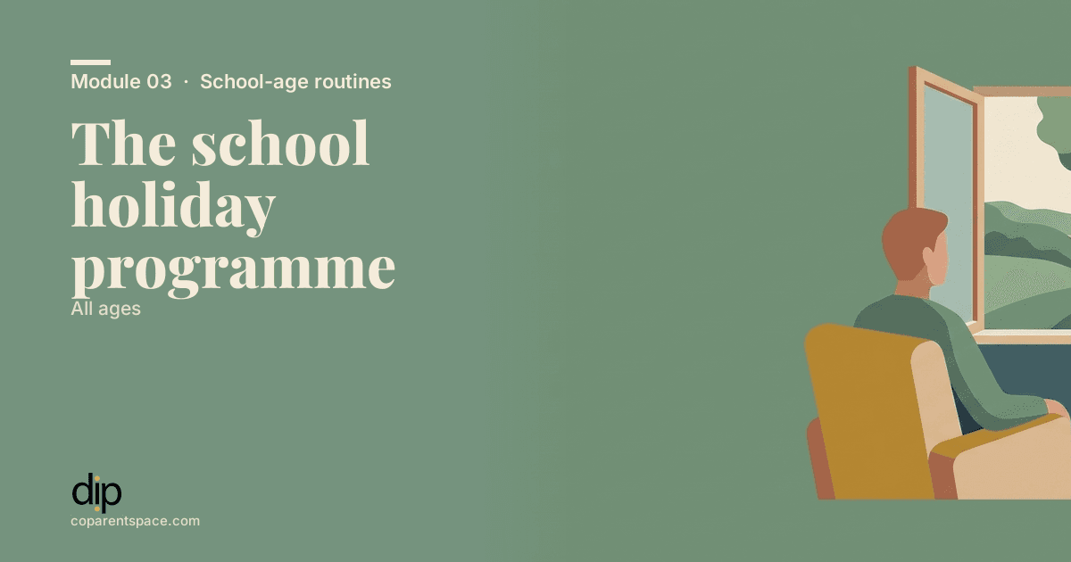 The school holiday programme