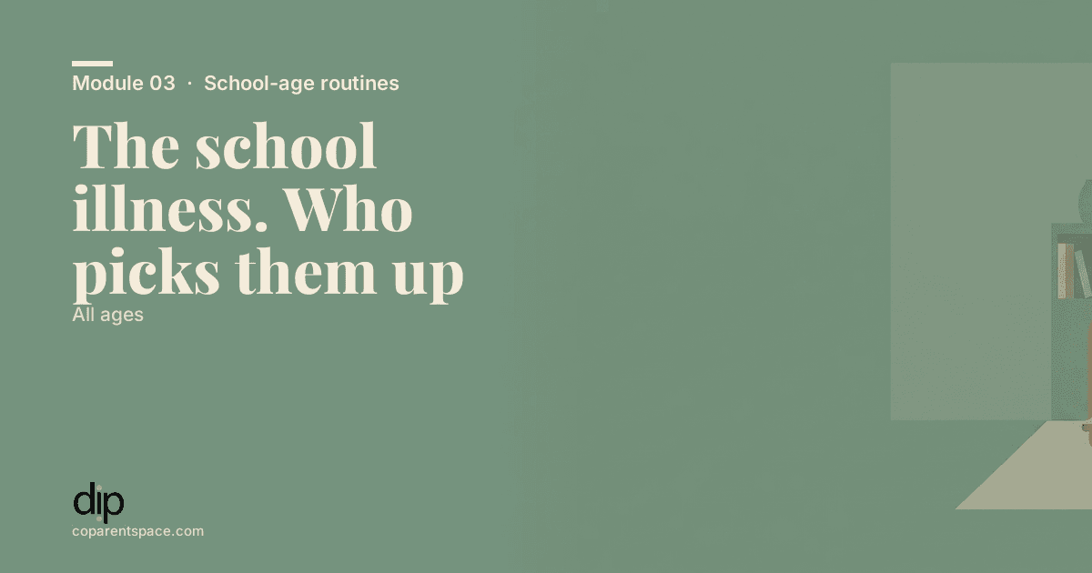 The school illness. Who picks them up