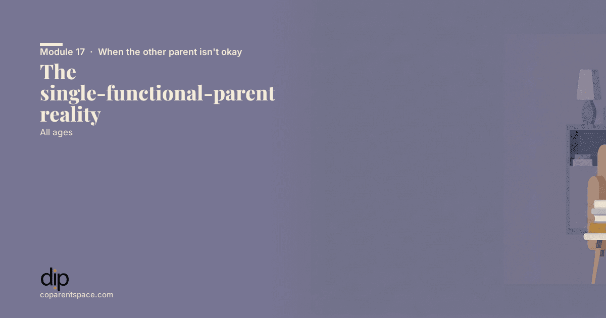 The single-functional-parent reality