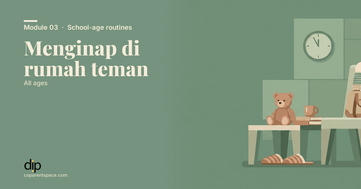 Menginap di rumah teman