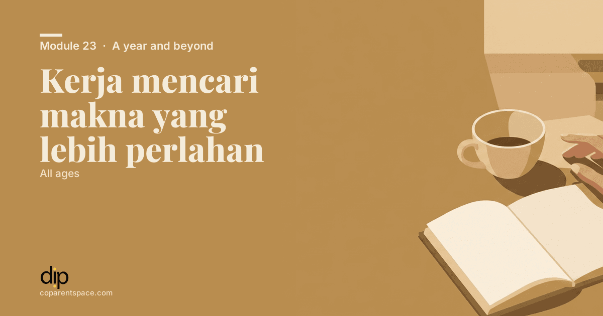Kerja mencari makna yang lebih perlahan