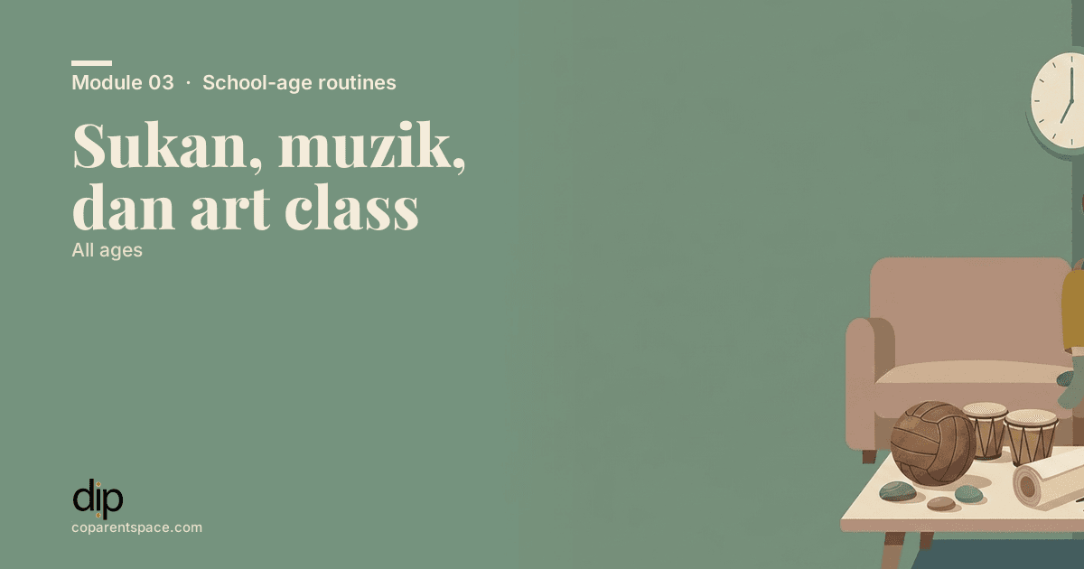 Sukan, muzik, dan art class