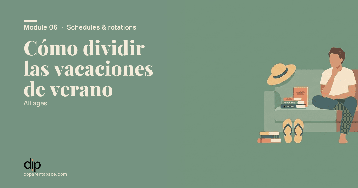 Cómo dividir las vacaciones de verano