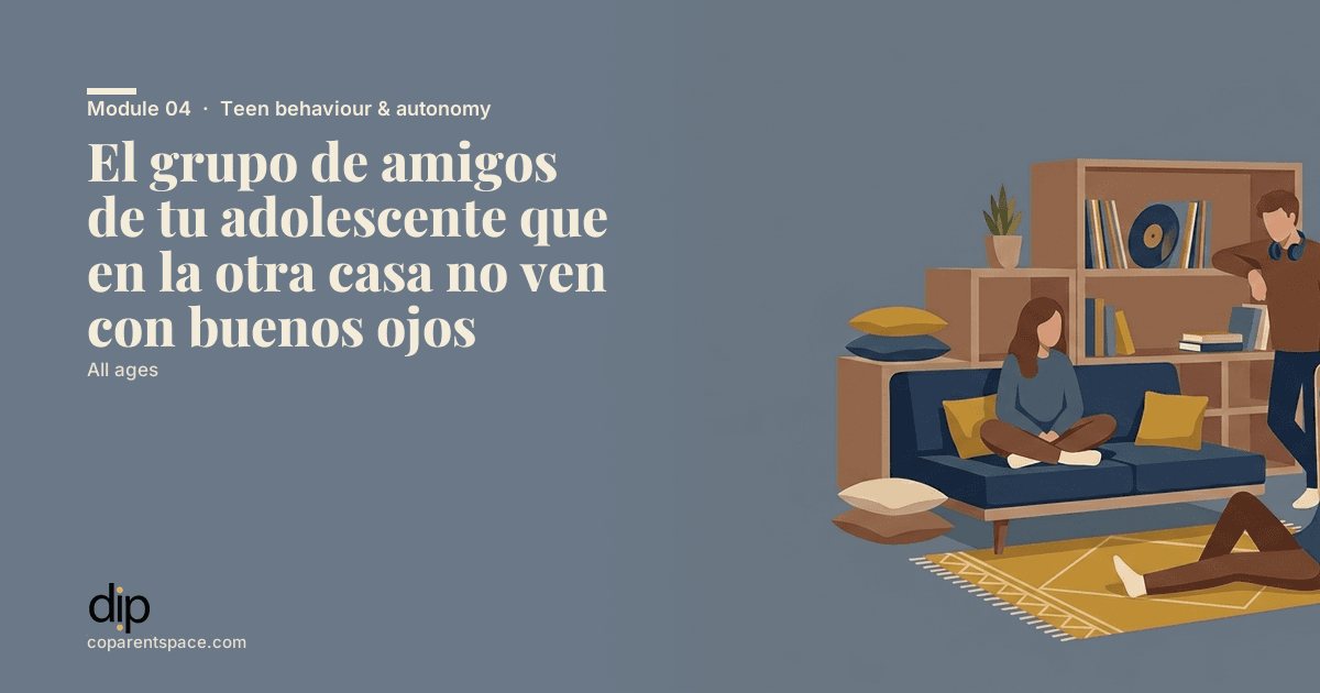 El grupo de amigos de tu adolescente que en la otra casa no ven con buenos ojos