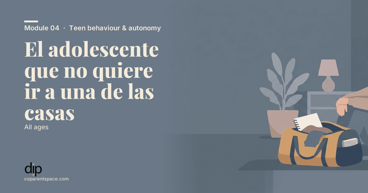El adolescente que no quiere ir a una de las casas
