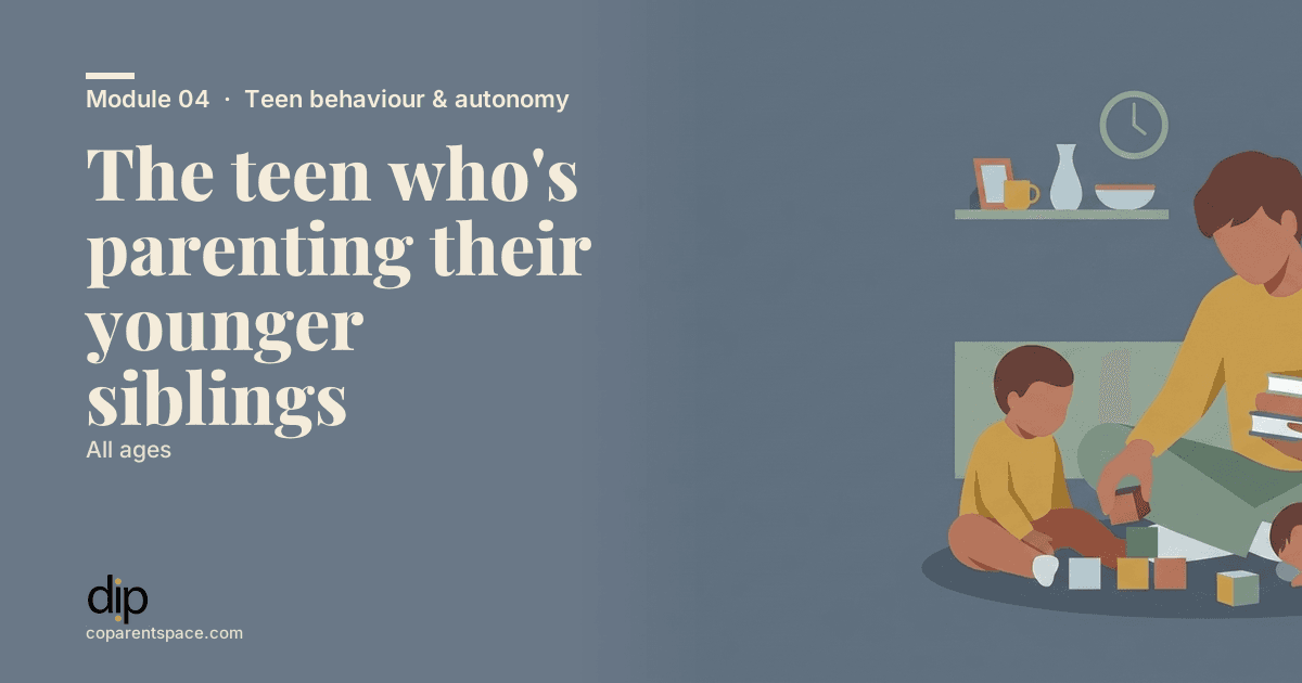 The teen who's parenting their younger siblings