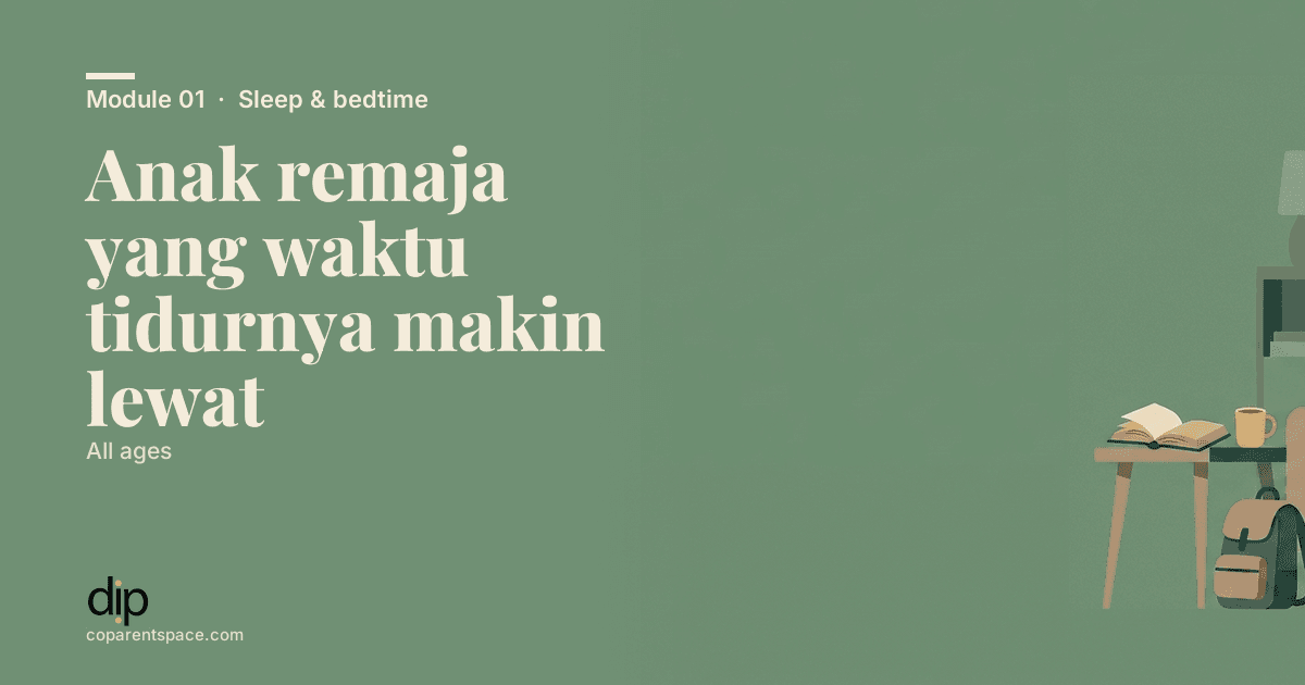 Anak remaja yang waktu tidurnya makin lewat