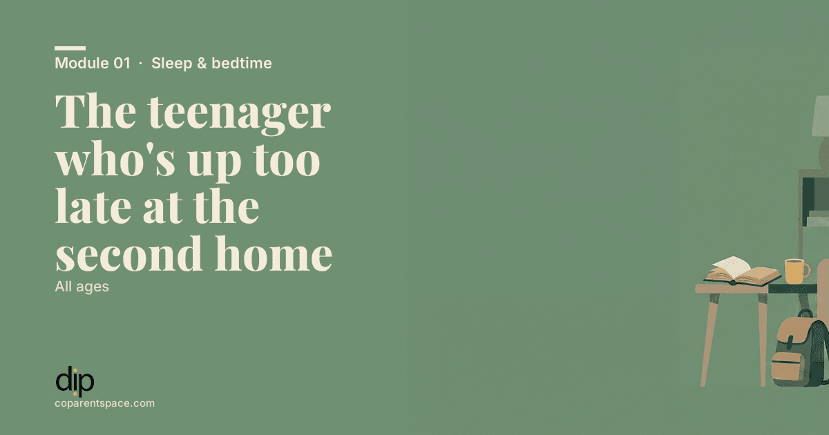 The teenager who's up too late at the second home