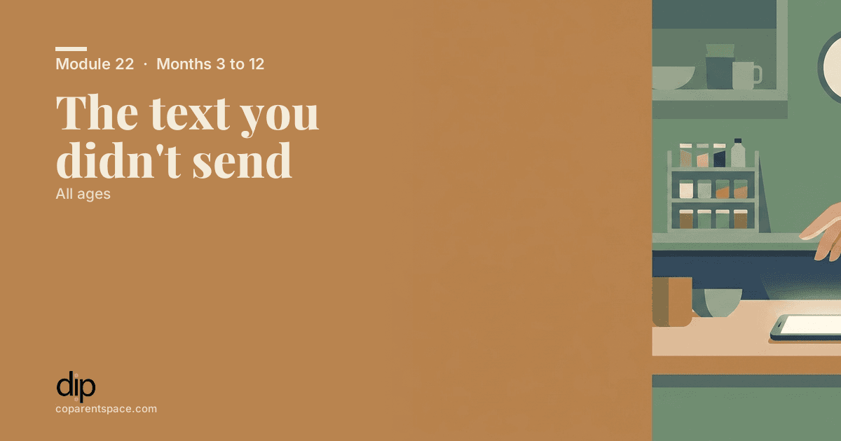 The text you didn't send