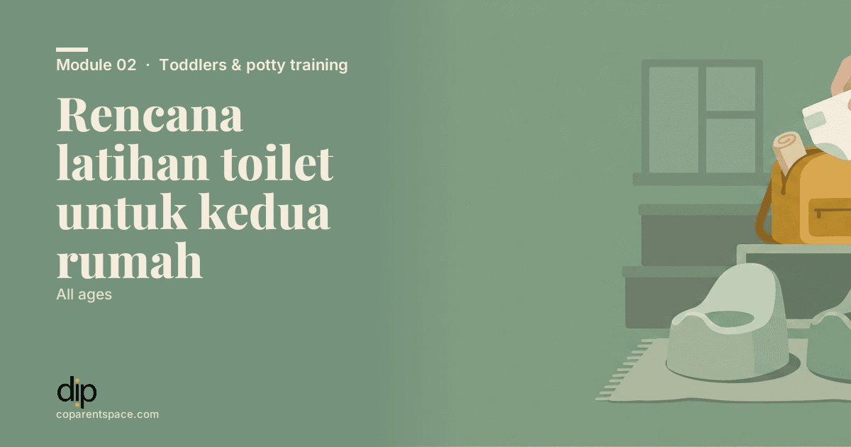 Rencana latihan toilet untuk kedua rumah