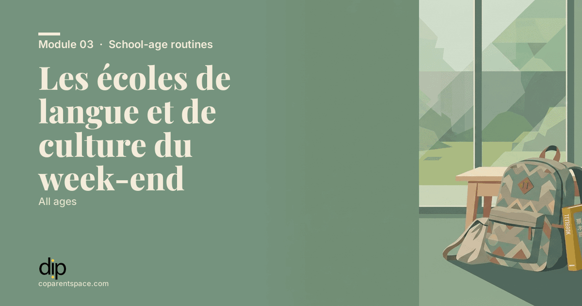 Les écoles de langue et de culture du week-end