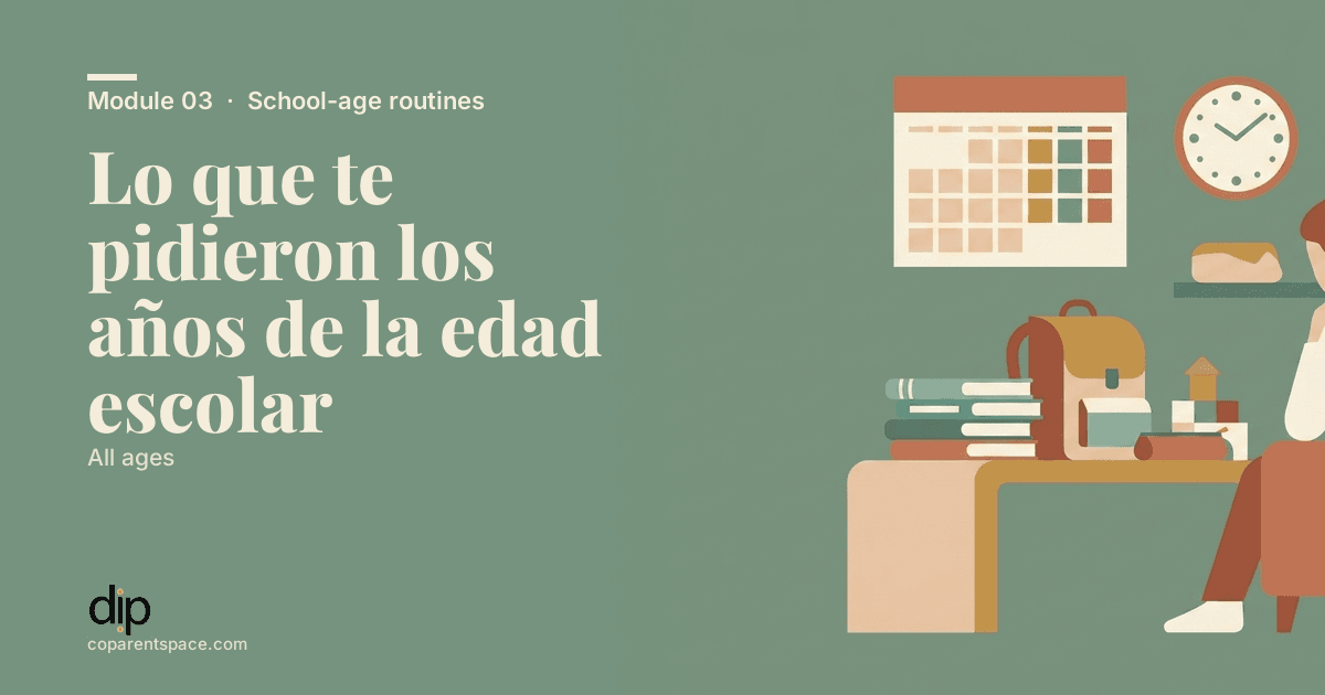 Lo que te pidieron los años de la edad escolar