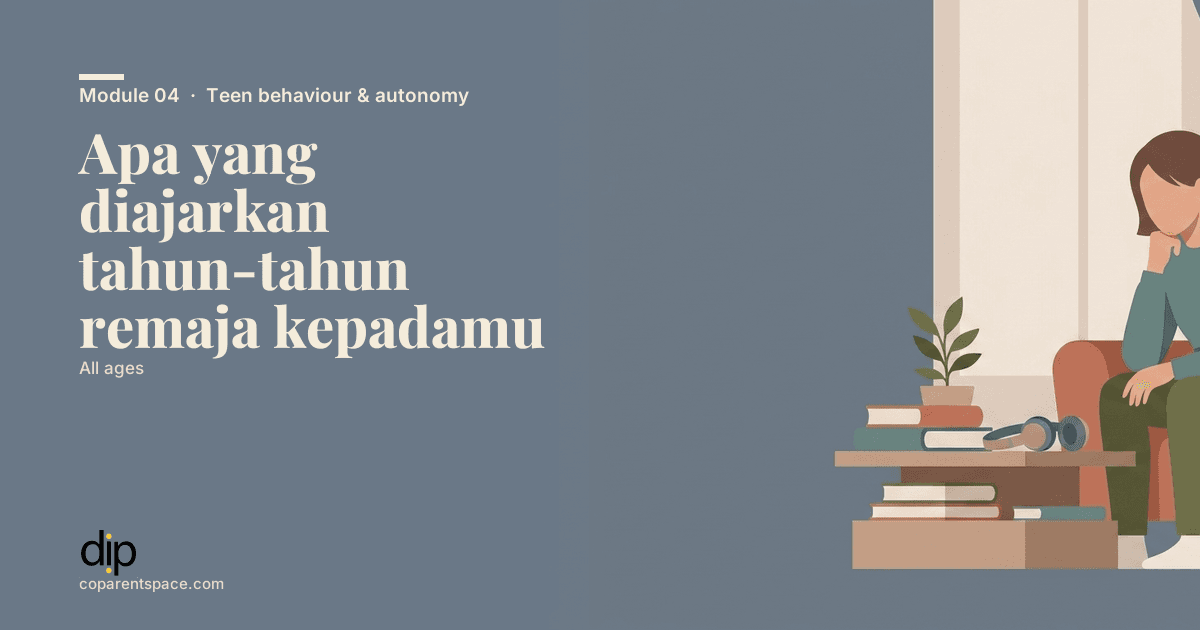 Apa yang diajarkan tahun-tahun remaja kepadamu