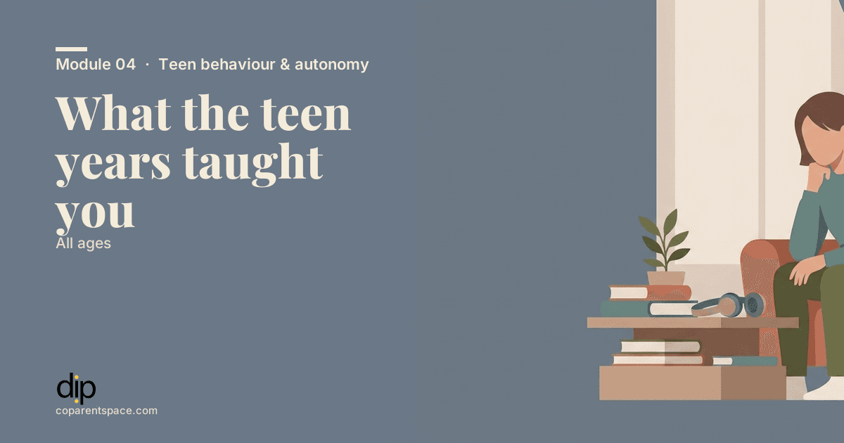 What the teen years taught you