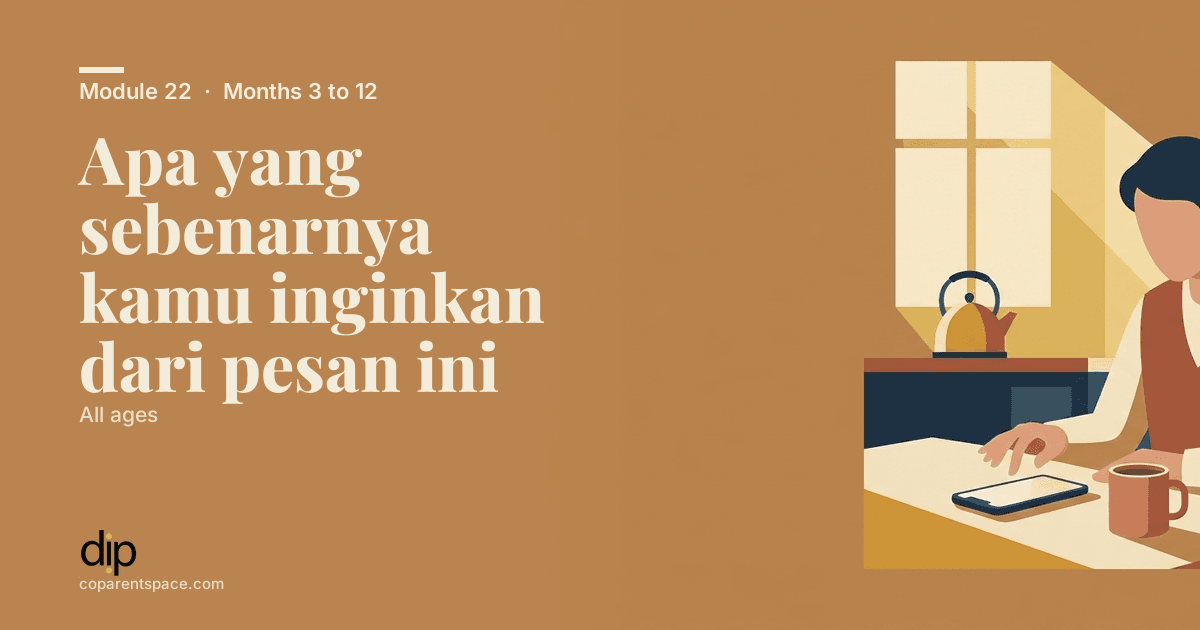 Apa yang sebenarnya kamu inginkan dari pesan ini