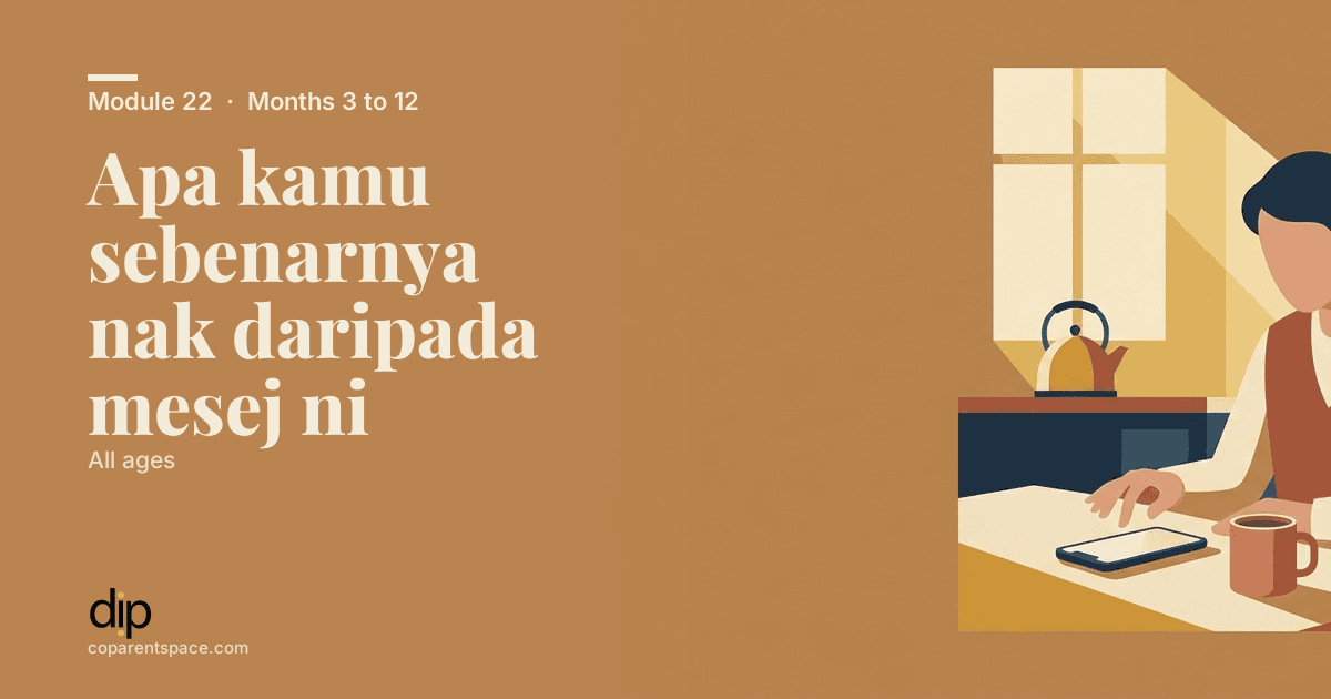 Apa kamu sebenarnya nak daripada mesej ni