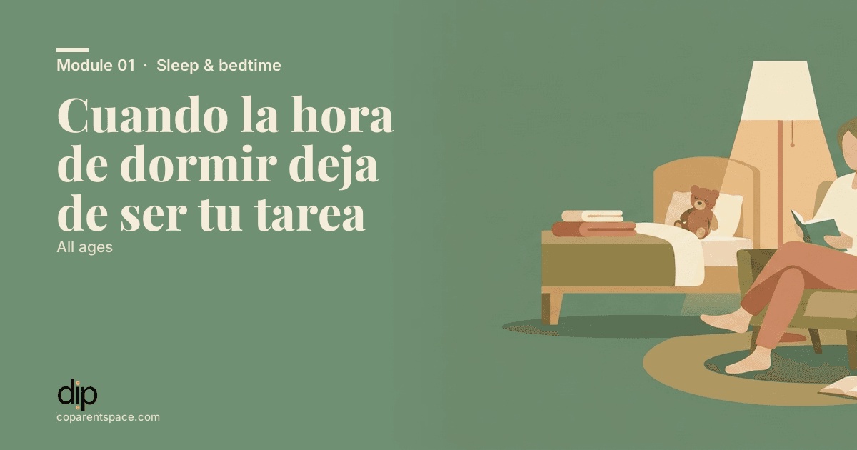 Cuando la hora de dormir deja de ser tu tarea